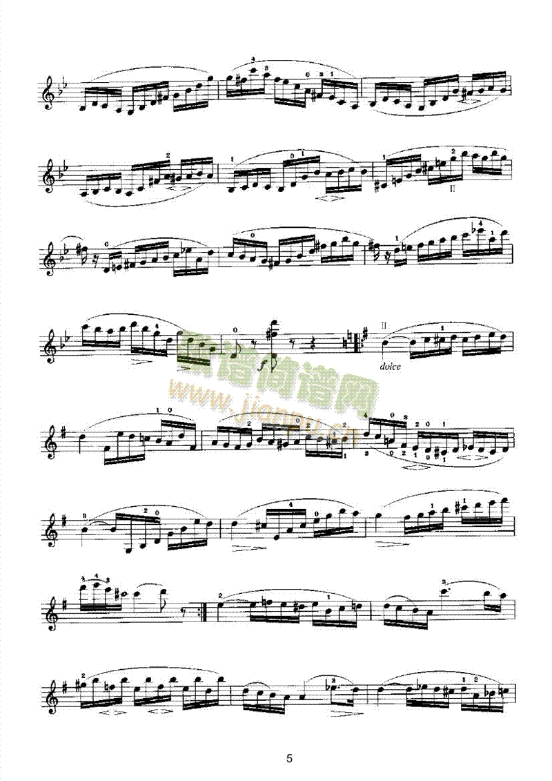 马扎斯小提琴华丽练习曲27首作品36号 弦乐类 小提琴5