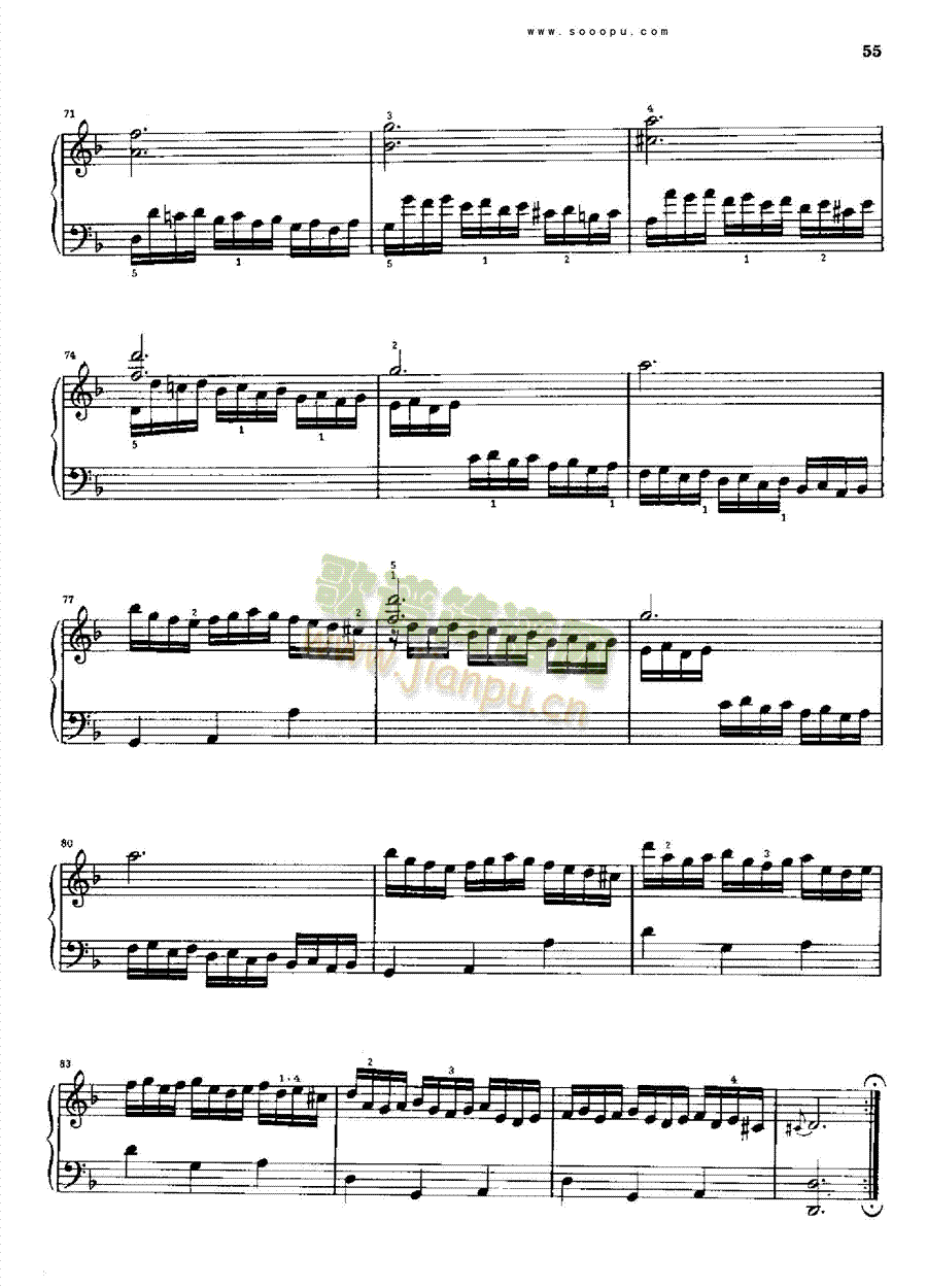 d小调奏鸣曲K294.L67 键盘类 钢琴4