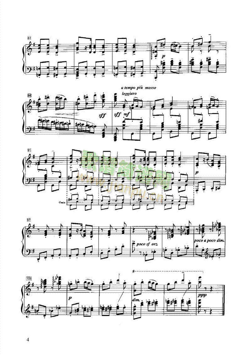 戈帕克舞曲 键盘类 钢琴4