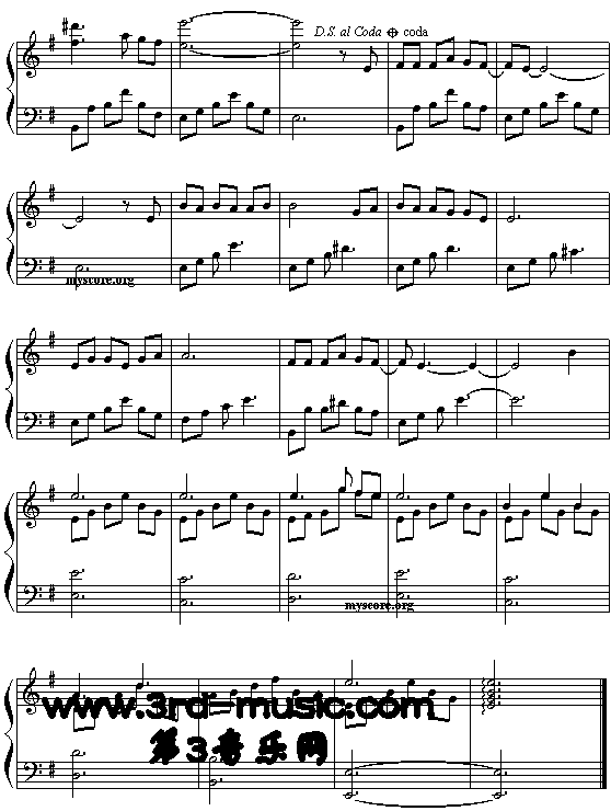 丁香花[钢琴曲谱]4