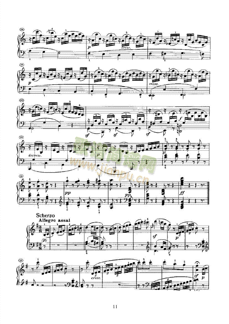 奏鸣曲(Opus14 Nr.2) 键盘类 钢琴11
