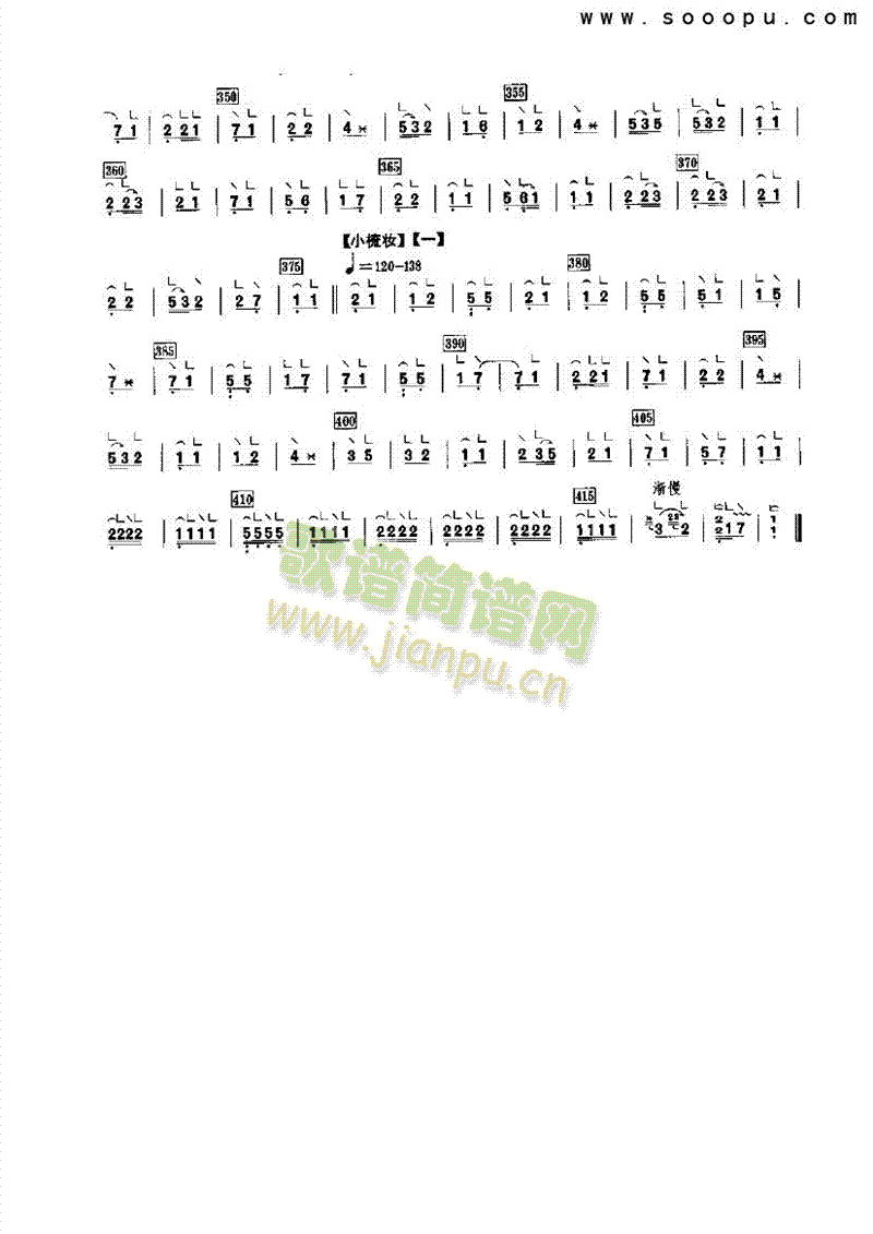 柳青娘二（重六调） 民乐类 古筝7