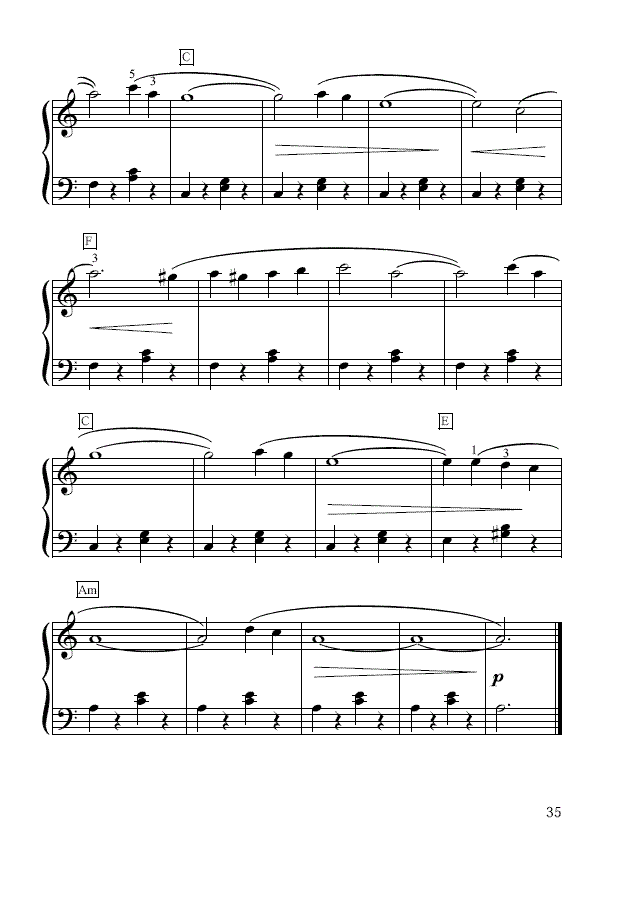 El condor passa(简易钢琴谱)2