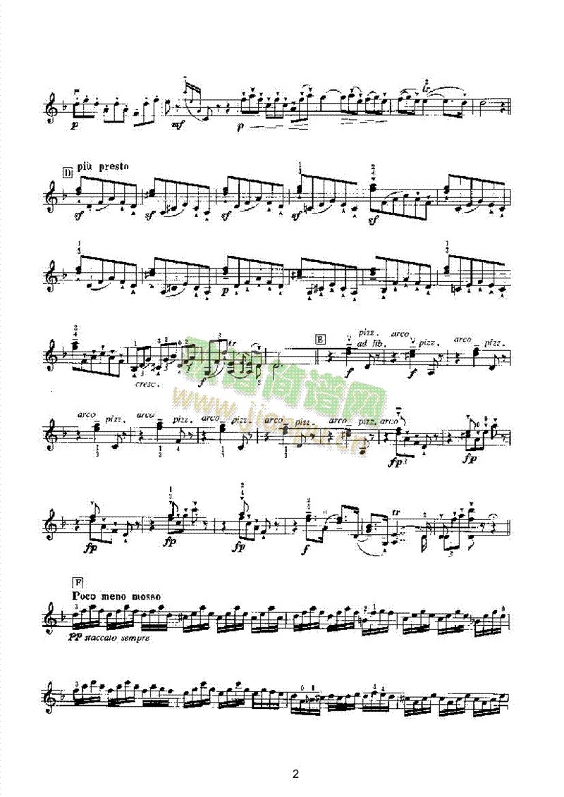 福利亚变奏曲（独奏） 弦乐类 小提琴2