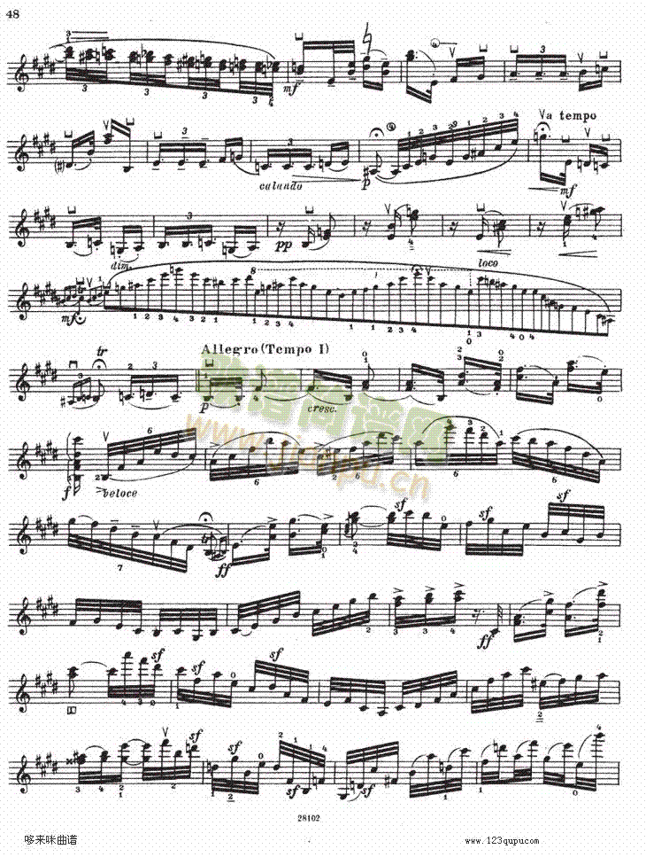 伊萨伊小提琴奏鸣曲（sonate No6）5