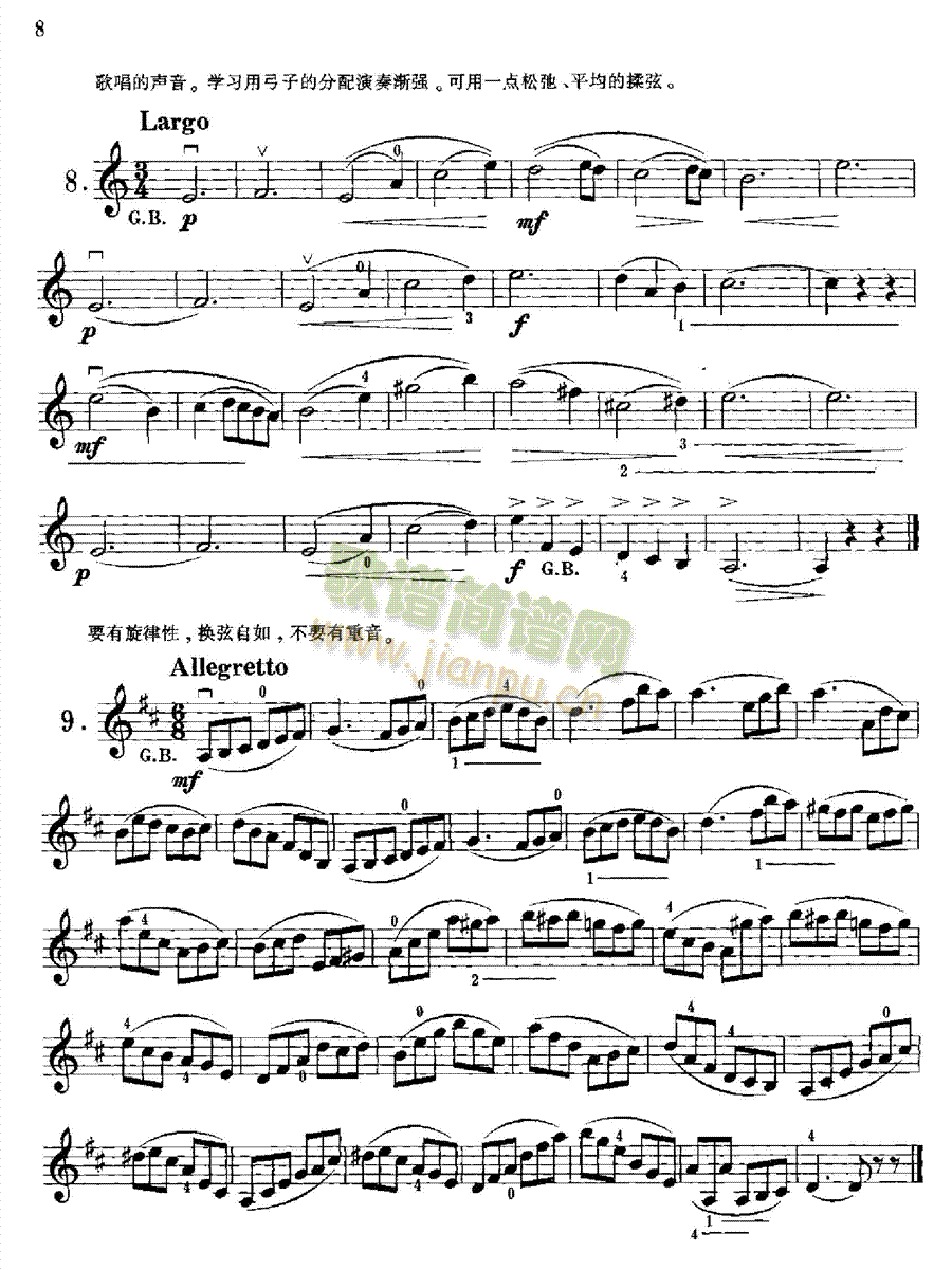 沃尔法特小提琴练习曲60首作品第45号 弦乐类 小提琴8