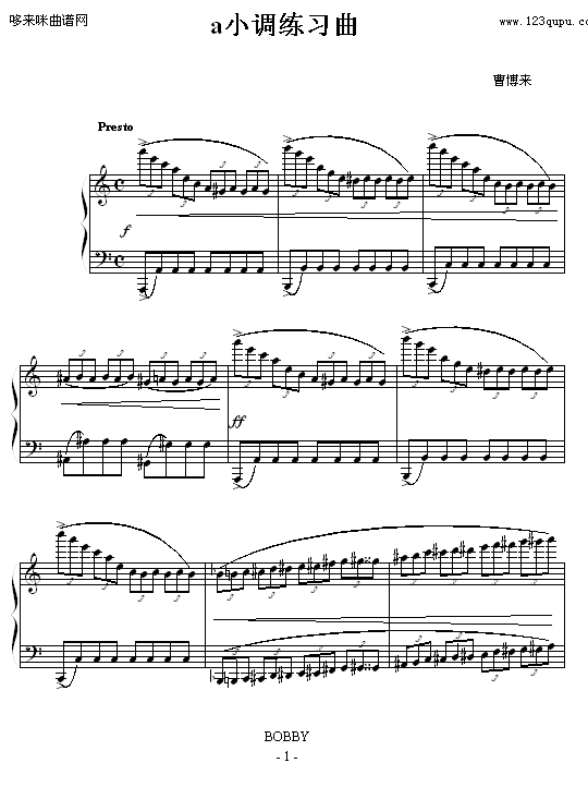 a小调练习曲-曹博来1