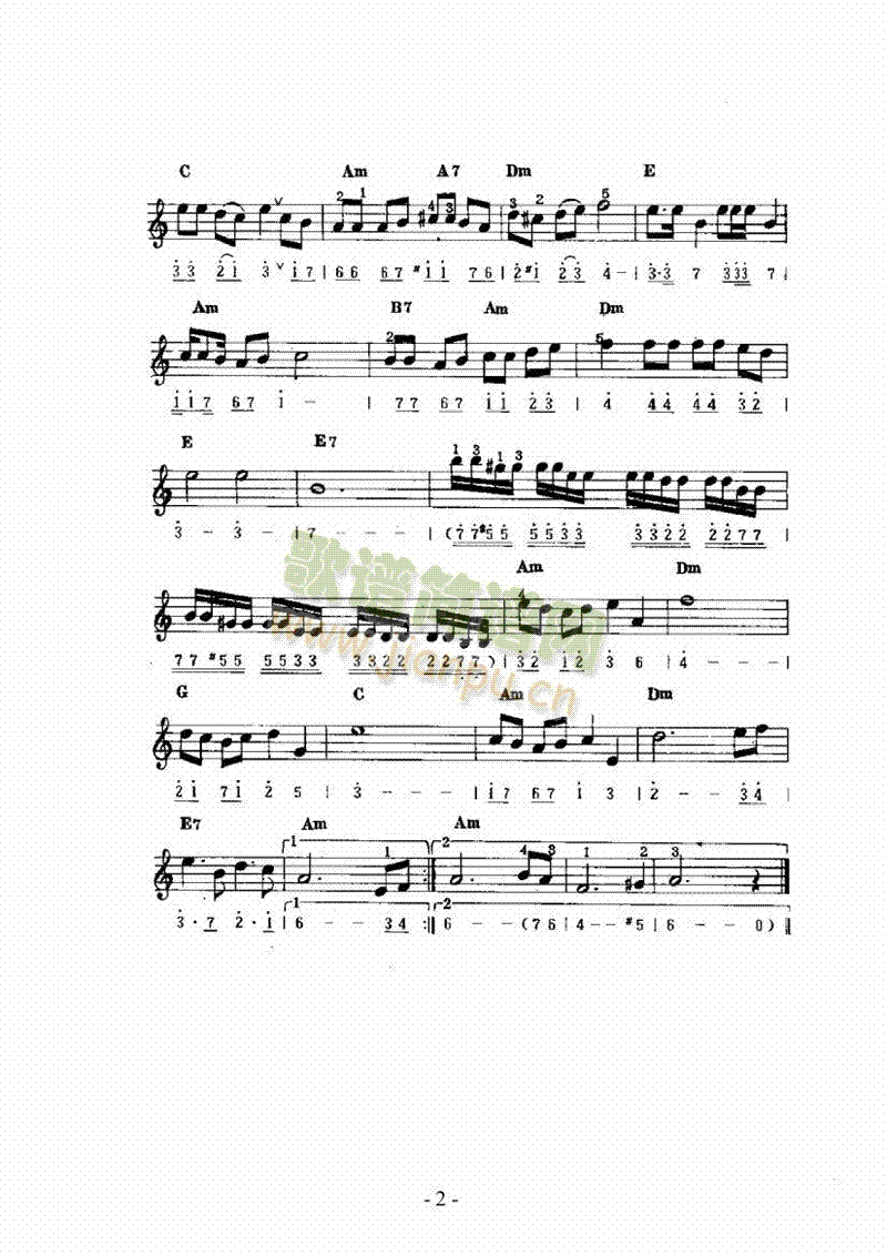 《感谢你》主题曲 键盘类 电子琴2