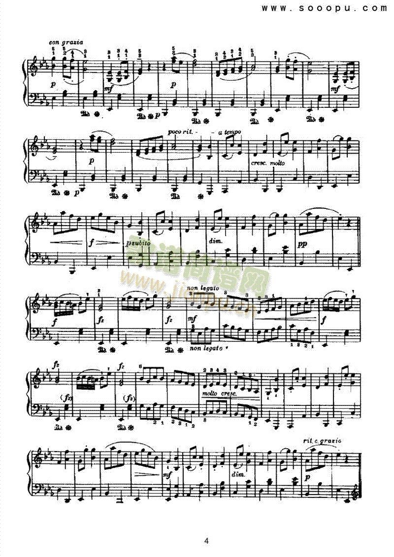 埃科塞斯舞曲 键盘类 钢琴4