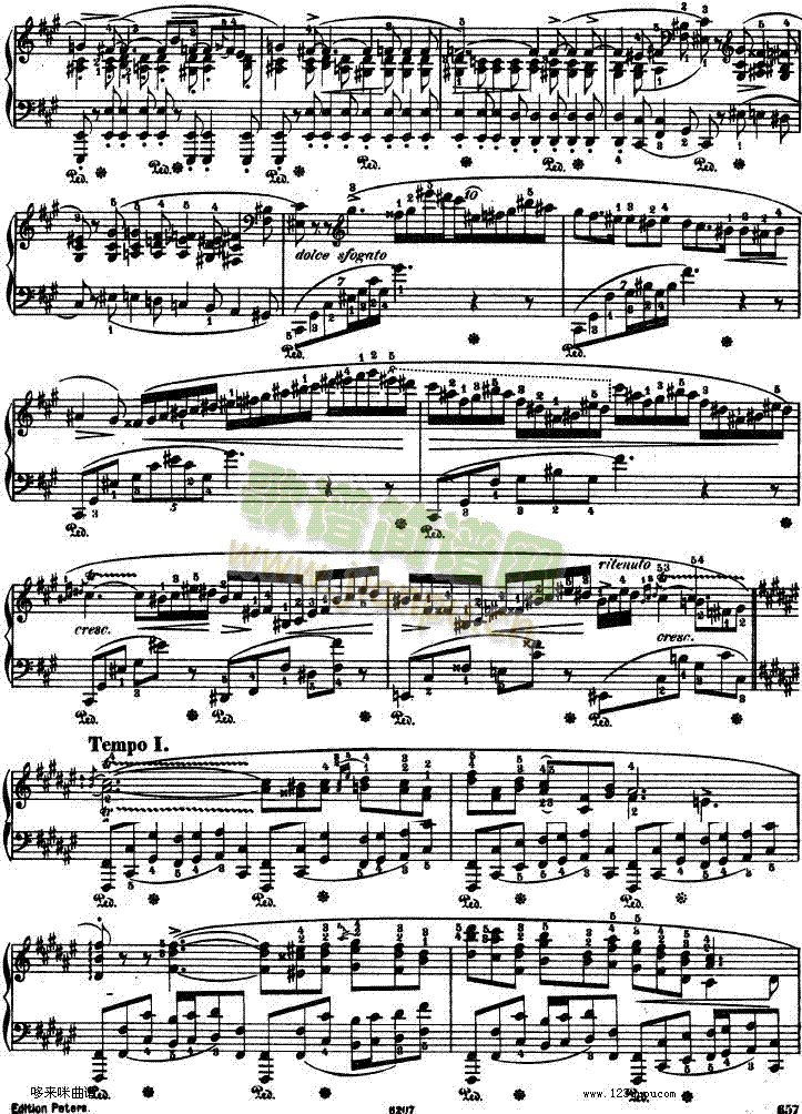 船歌 Barcarolle Op 60-肖邦5