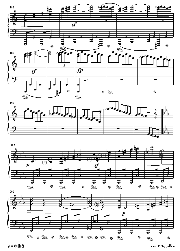 悲怆奏鸣曲第一乐章-贝多芬10