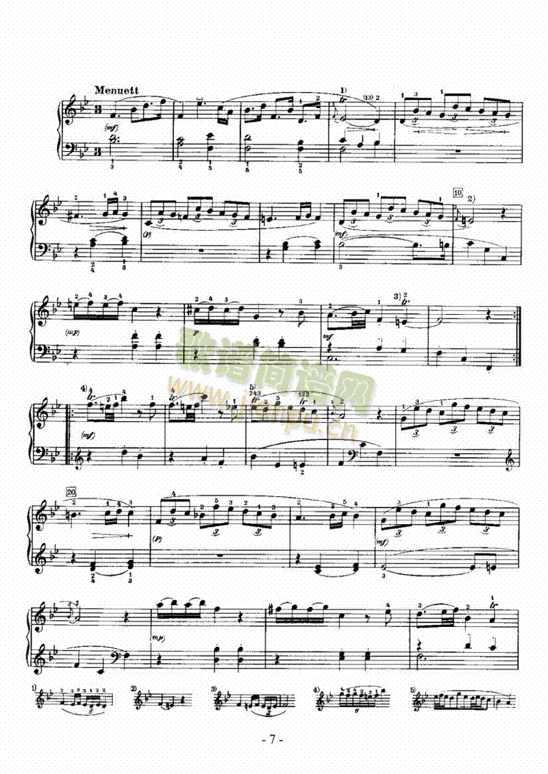 降B大调奏鸣曲(帕蒂塔) 键盘类 钢琴7