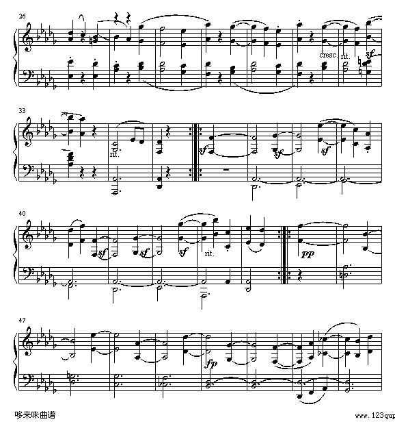 贝多芬《月光》第二乐章-贝多芬2