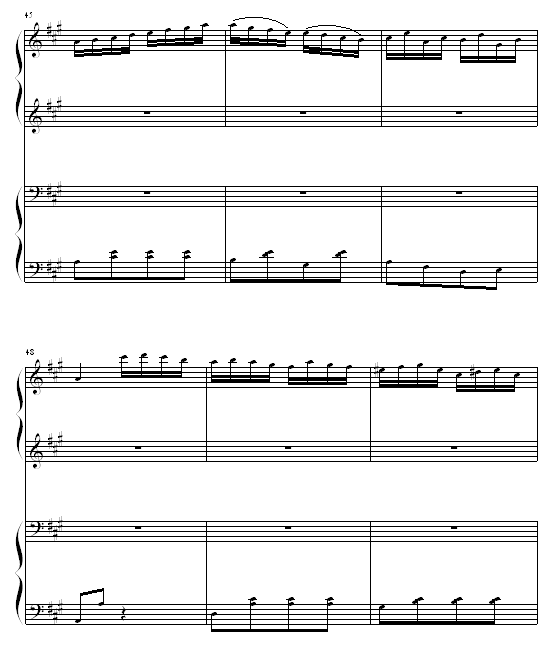土耳其进行曲四手联弹7