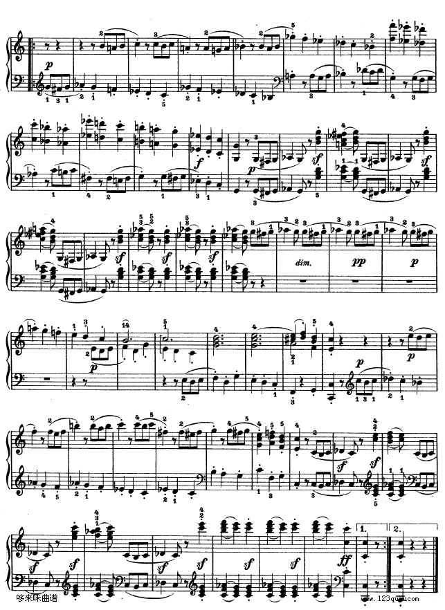 第三钢琴奏鸣曲 -Op.2 No.3-贝多芬15