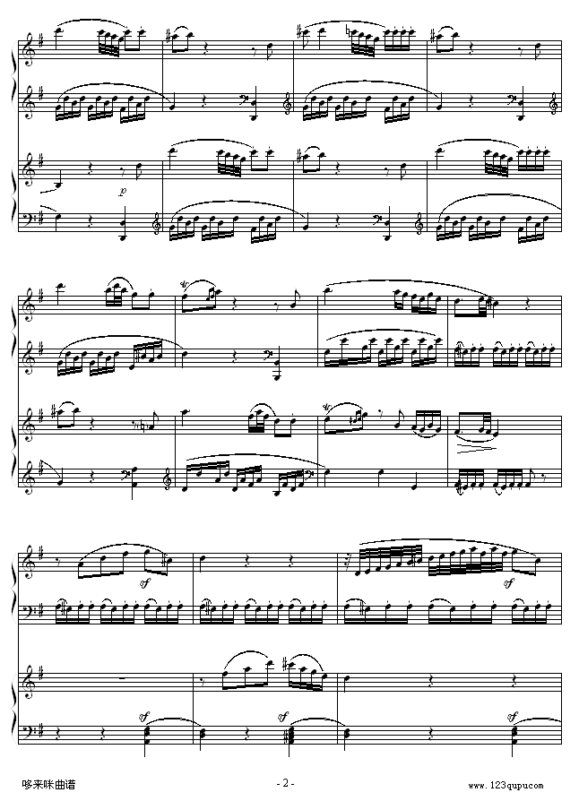 D大调双钢琴奏鸣曲第二乐章-莫扎特2