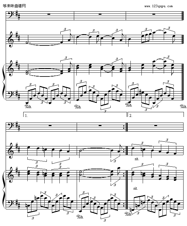 秋夜随想曲- (钢琴小提琴合奏)-Alexboy2