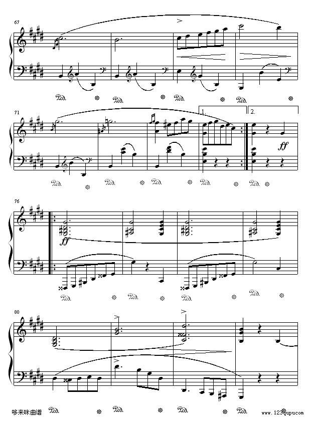 e小调圆舞曲-肖邦5