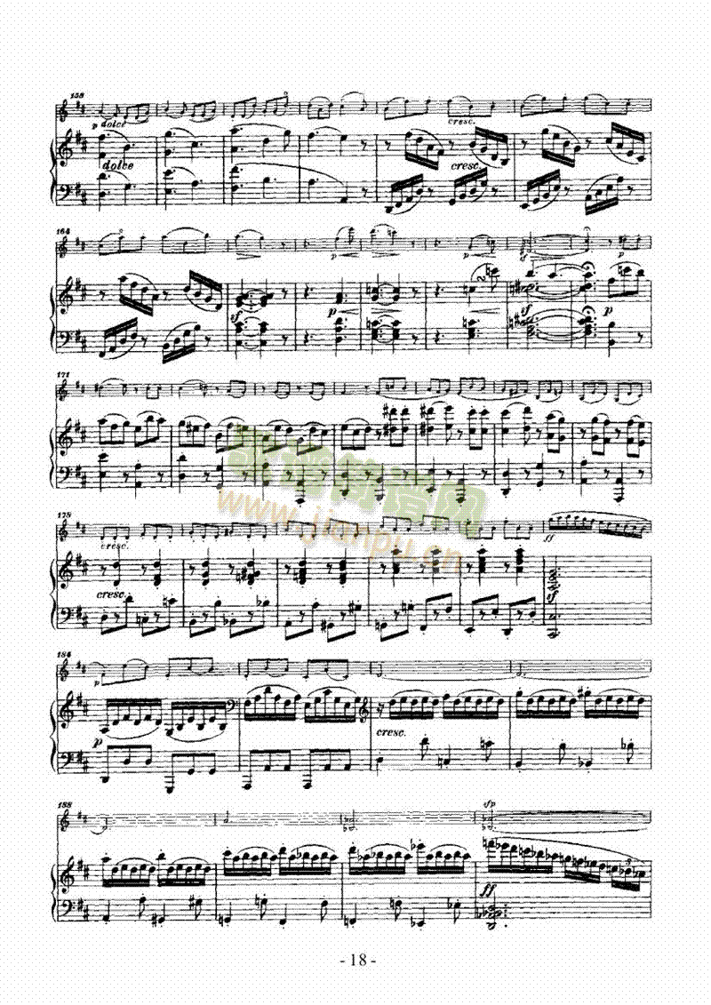 奏鸣曲D大调 歌曲类 钢琴伴奏谱18