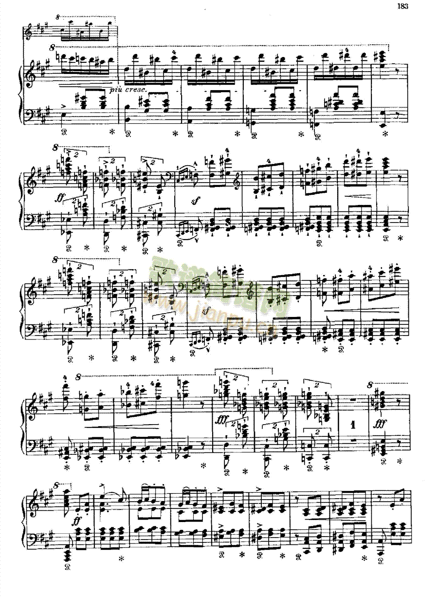 梅菲斯托圆舞曲 键盘类 钢琴8