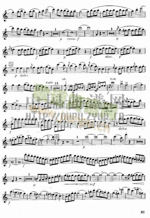莫扎特C大调长笛协奏曲(Morzat C Major Concerto)7