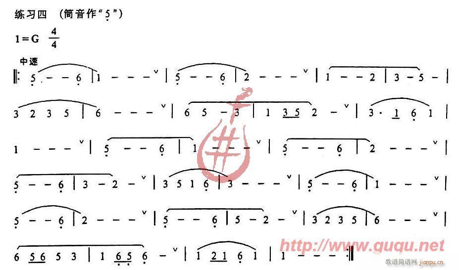 指震音与气震音练习4