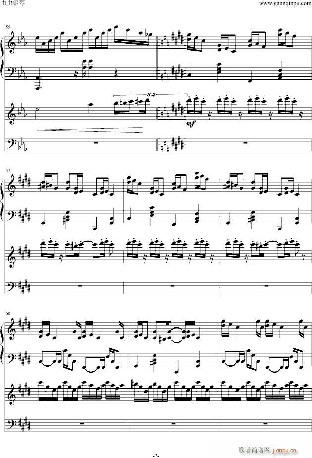 克罗地亚狂想曲 钢琴电子琴无和弦合奏_马克西姆 Maksim Mrvica7