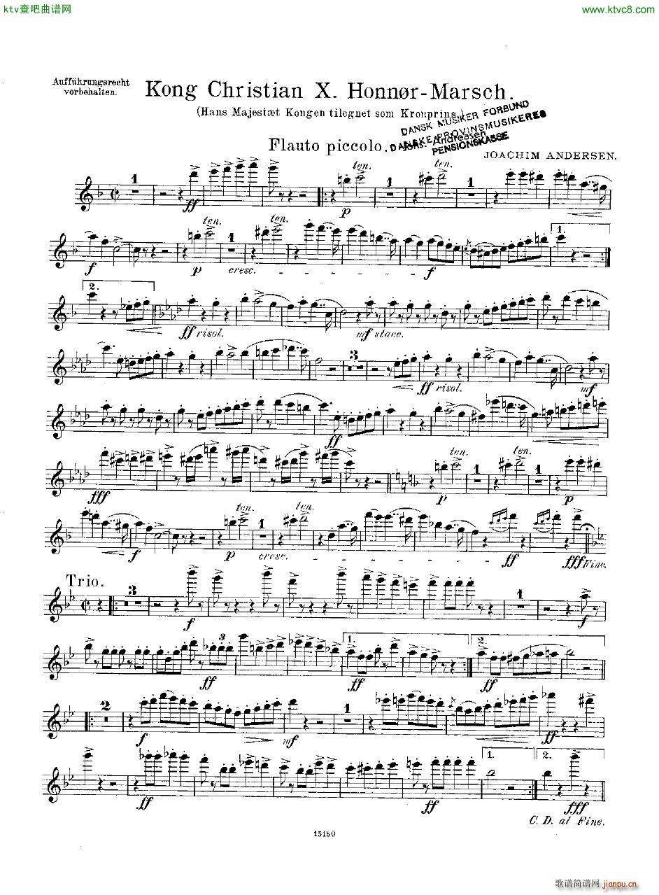 Andersen Kong Christian X Honn rmarsch orch9