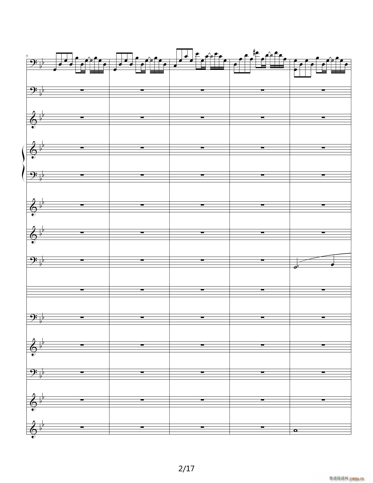 悲伤奏鸣曲 降B调2