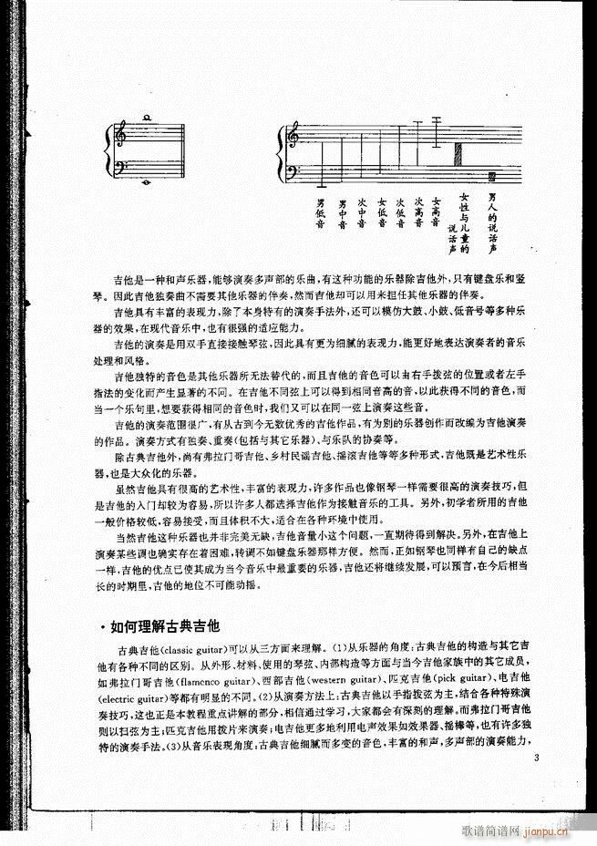 古典吉他演奏教程 目录 前言 1-6010