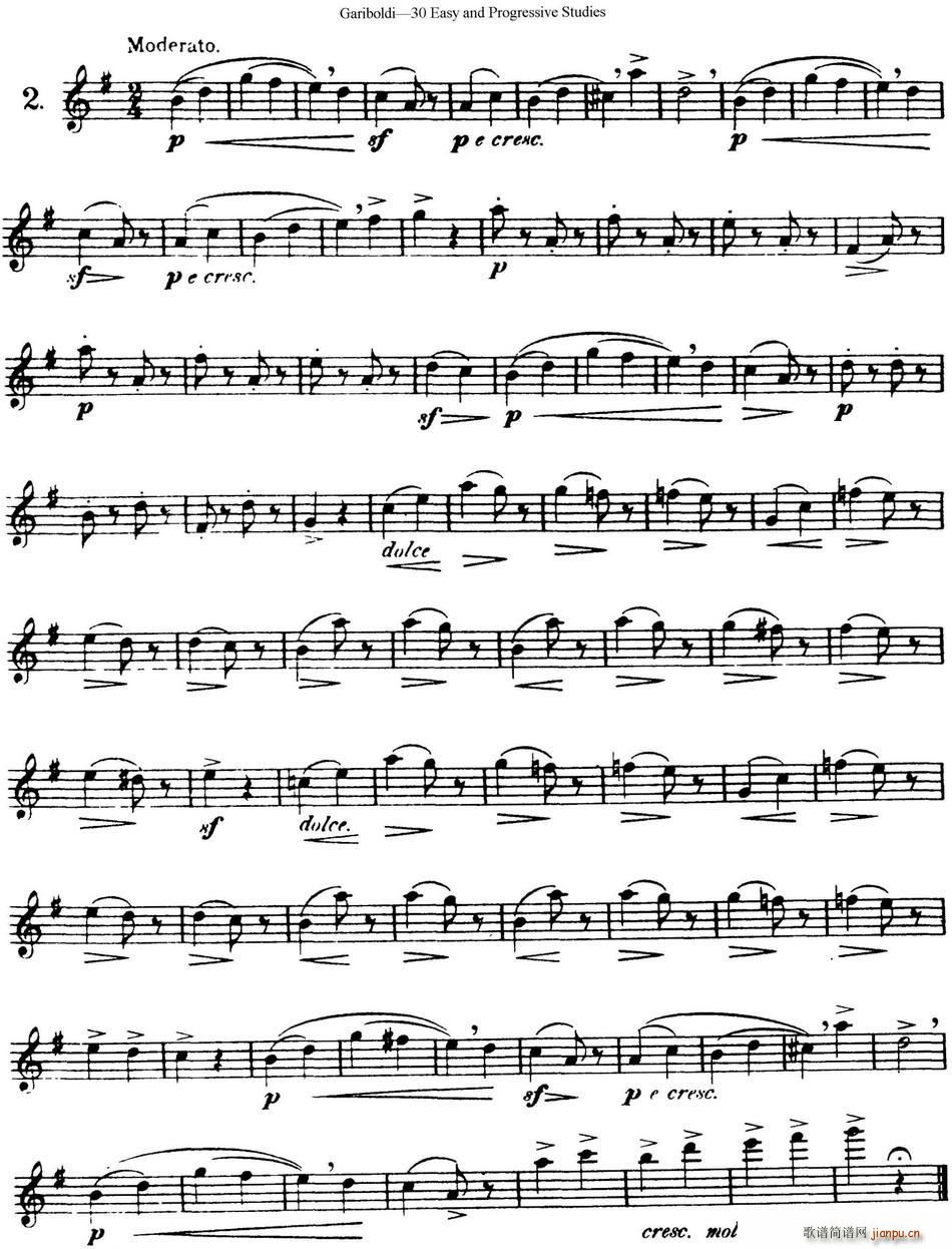 三十首基础及提高练习曲(NO 2)1