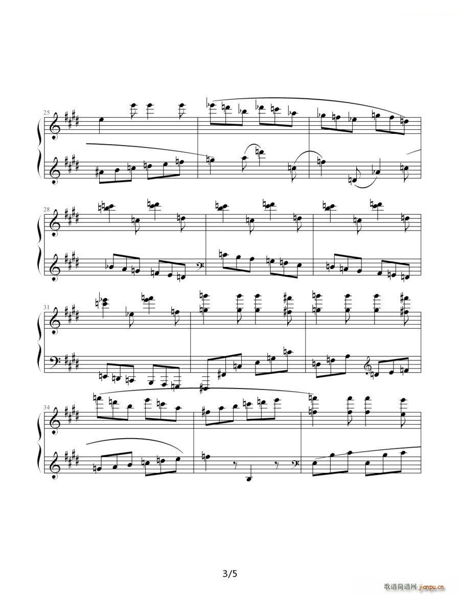 肖斯塔科维奇―前奏曲（9） E大调3