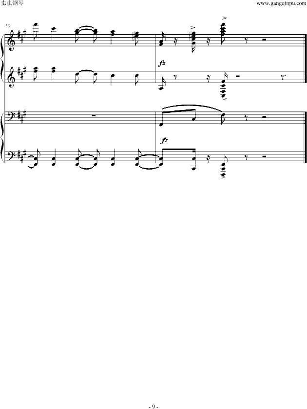 《四小天鹅》舞曲四手联弹-钢琴谱(钢琴曲)-柴科夫斯基-Peter Ilyich Tchaikovsky9