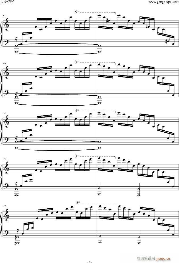 练习曲-Etude OP 10 No 1_肖邦 chopin2