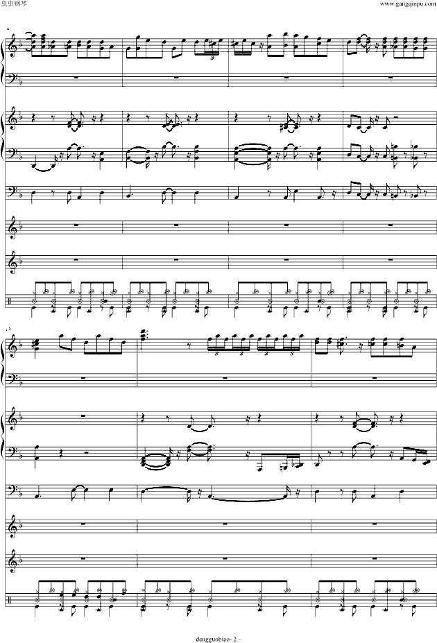 海上钢琴师-钢琴谱(钢琴曲)-欧美经典2