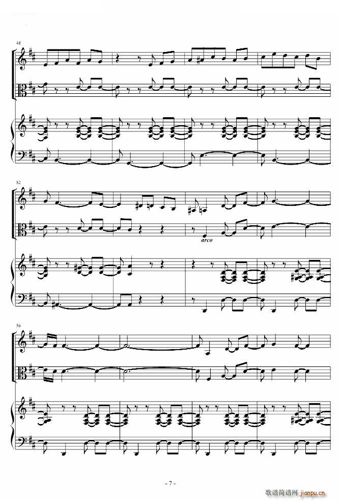 《花之圆舞曲》小提琴 钢琴 中提琴_柴科夫斯基 PeterIlyichTchaikovsky7