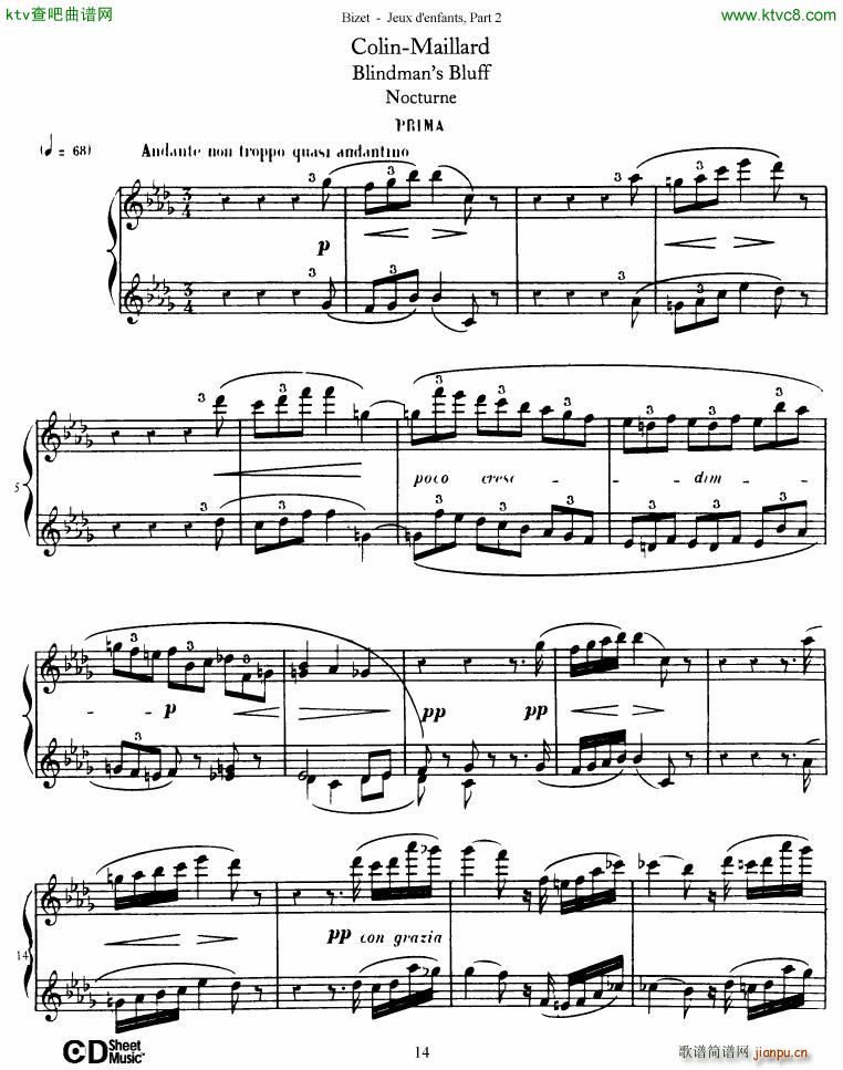 Bizet Jeaux d Enfants Part II15