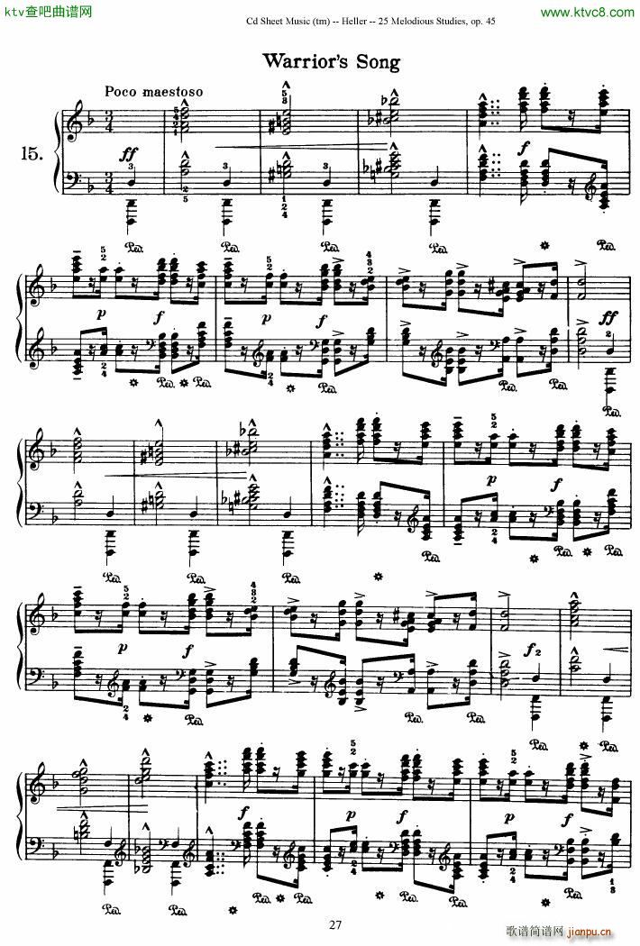 Heller warrior song op451