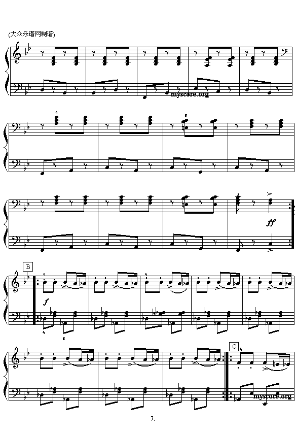 哈恰图良：戈帕克舞曲（四手联弹）7