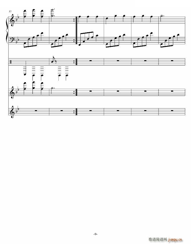 换季（钢琴版初稿）（为同学作的曲）_水落月痕9