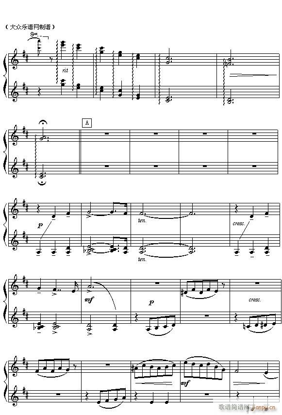 (俄)柴可夫斯基芭蕾舞剧《胡桃夹子》选曲 花之圆舞曲（四手联弹之一）2