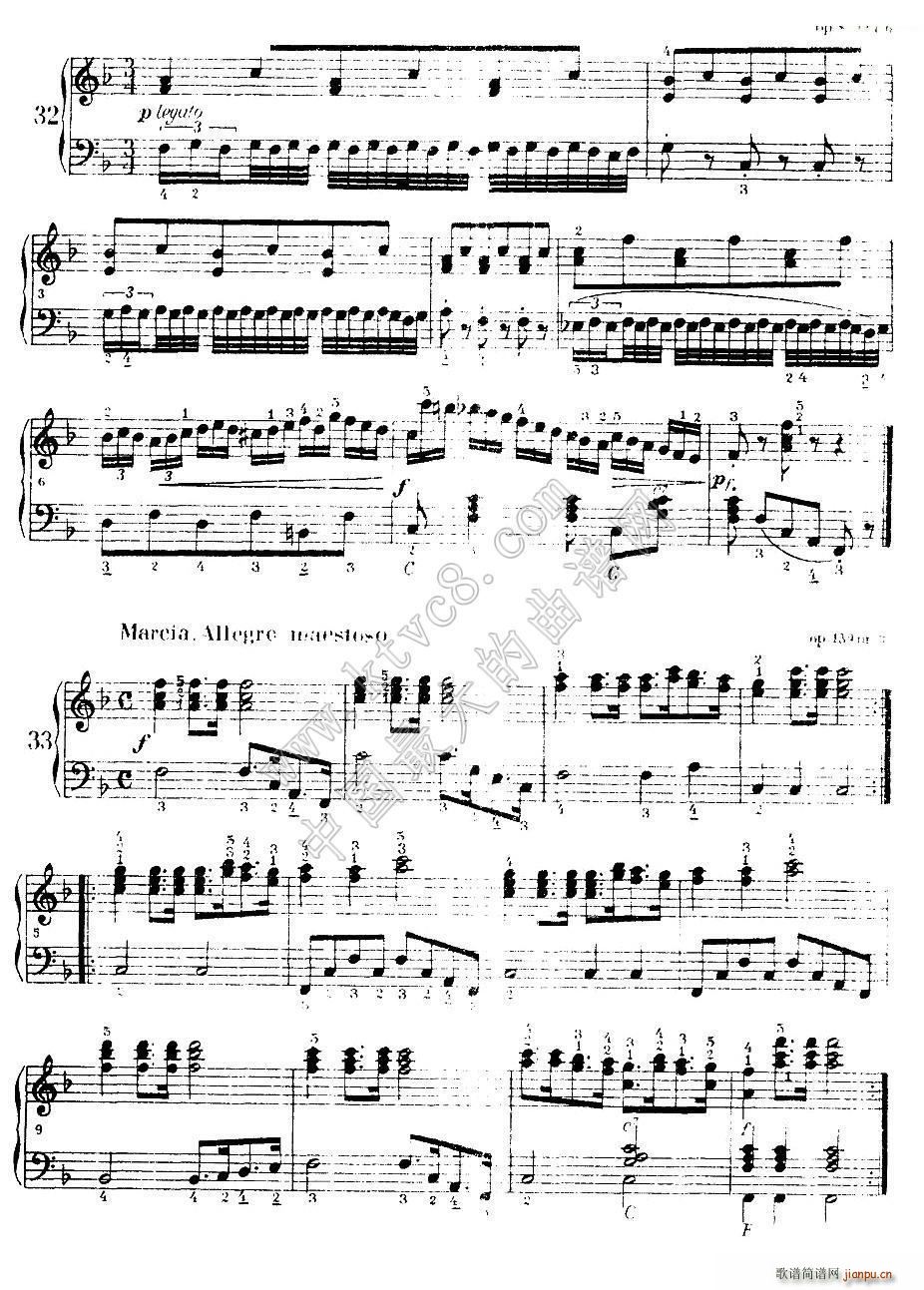 《车尔尼手风琴练习曲集》（第Ⅰ册）（22―36）9