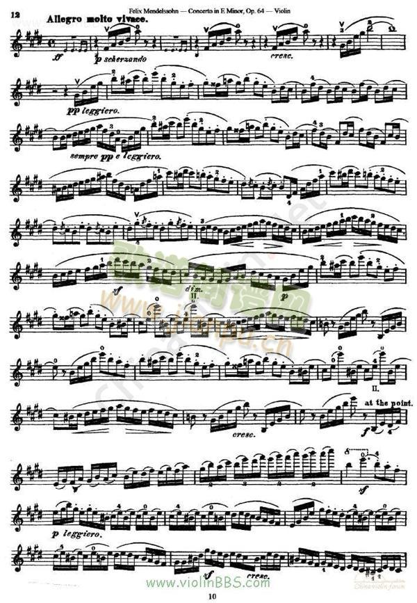 门德尔松《Concerto in E Minor》Op.64（II）3