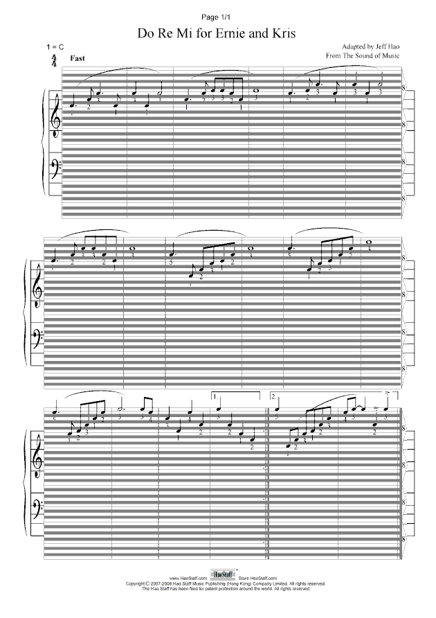 郝氏谱 - DoReMi_世界名曲1