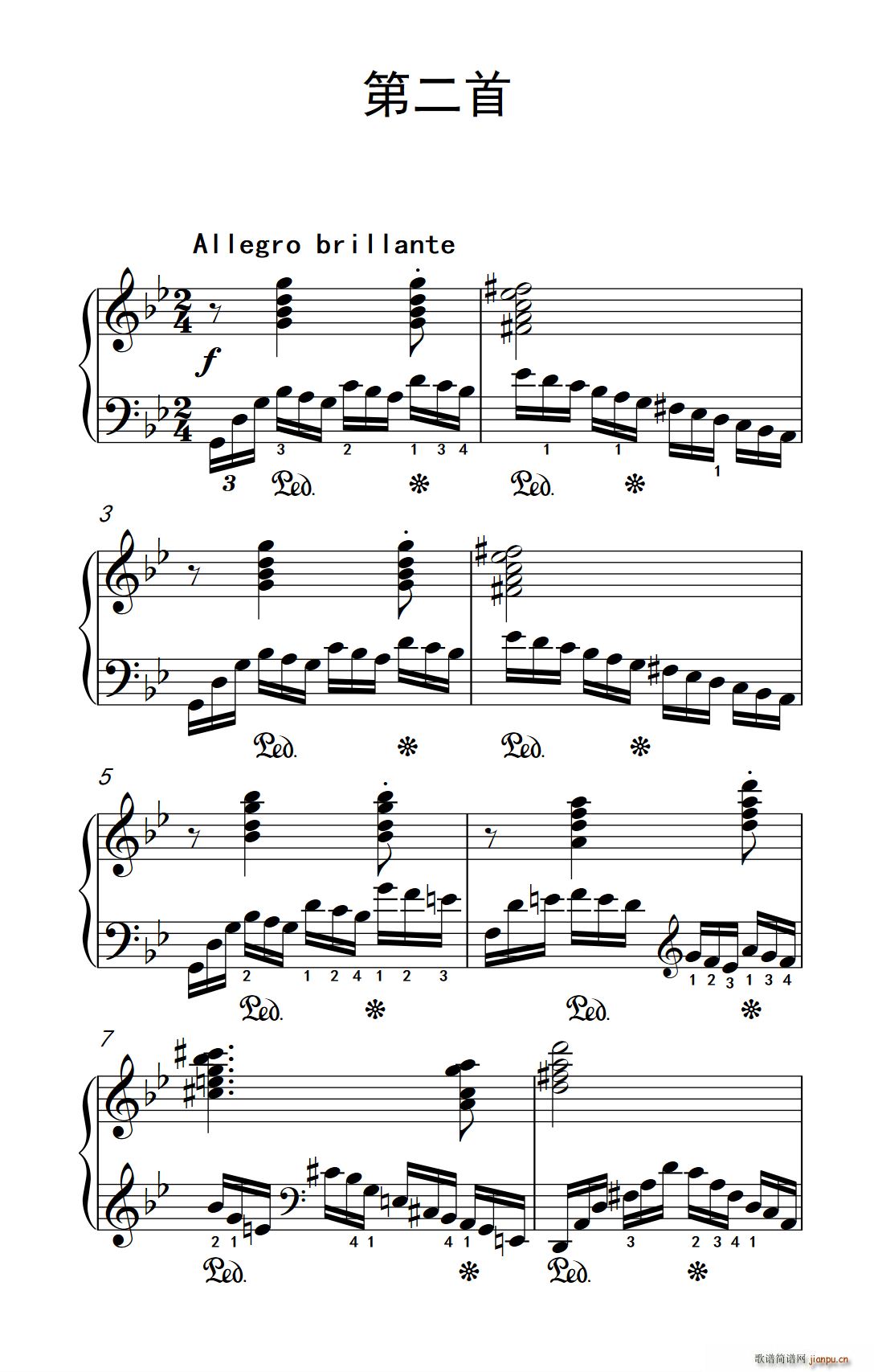 莫什科夫斯基 钢琴练习曲（第二首）1