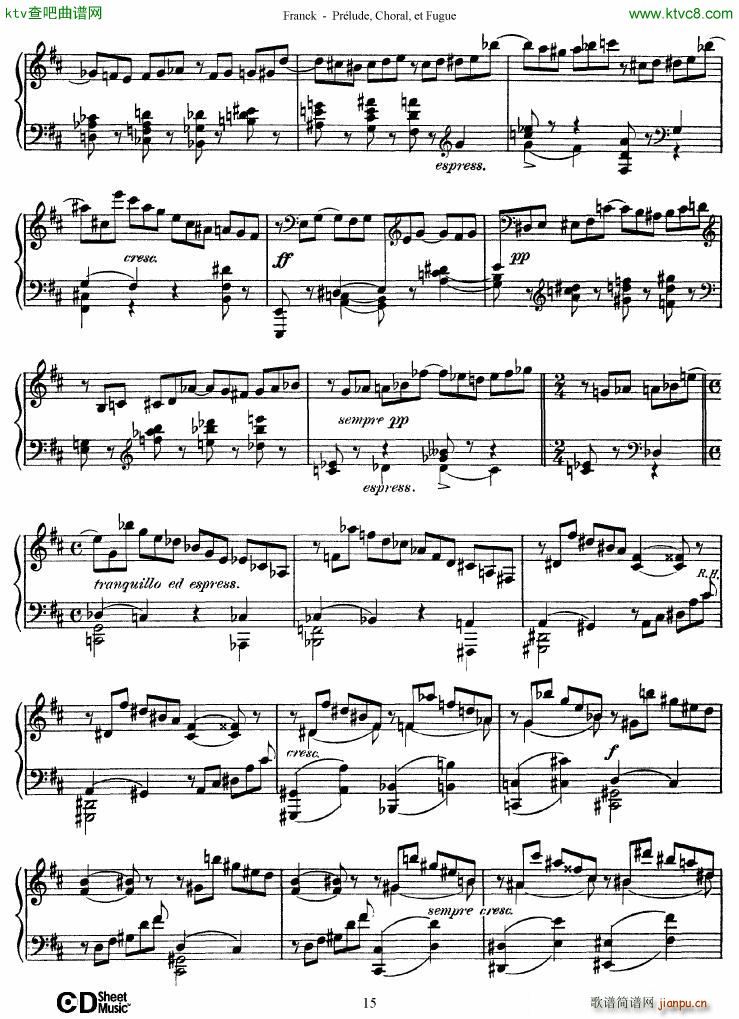 Franck Prélude Choral et Fugue15
