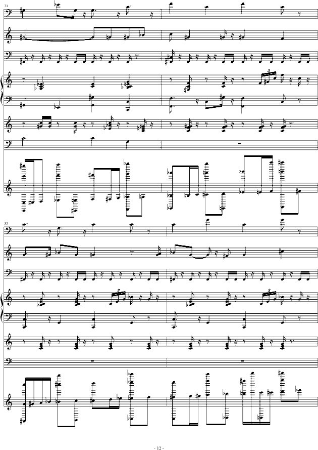 狂乱舞曲-钢琴谱(钢琴曲)-14736912