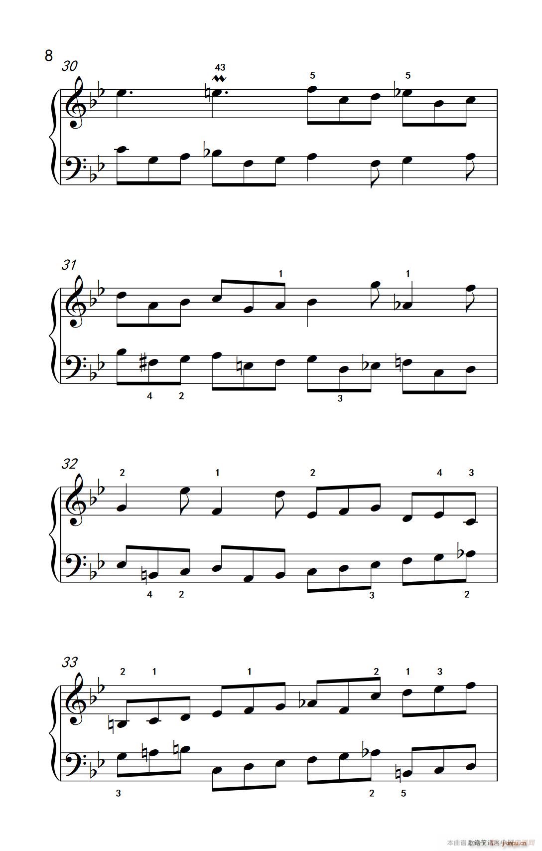 第九级1 吉格舞曲 选自《英国组曲》第三套（中央音乐学院 钢琴（业余）考级教程 7-9级）8