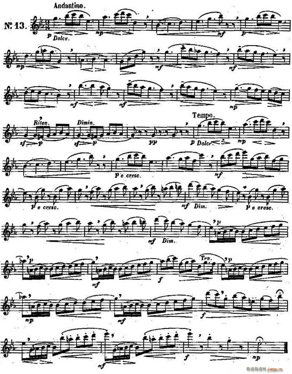 二十首练习曲作品131号(NO 13)1