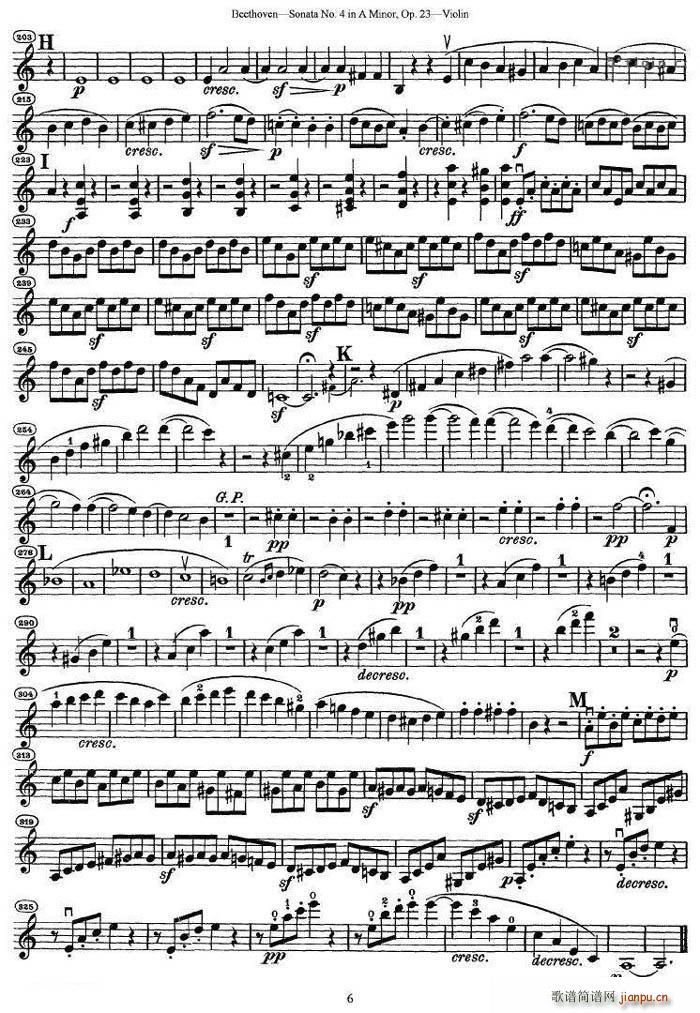 贝多芬第四号小提琴奏鸣曲a小调op.236